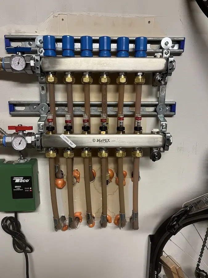 Plumber performing Leak Detection at a residential property in Westbrook